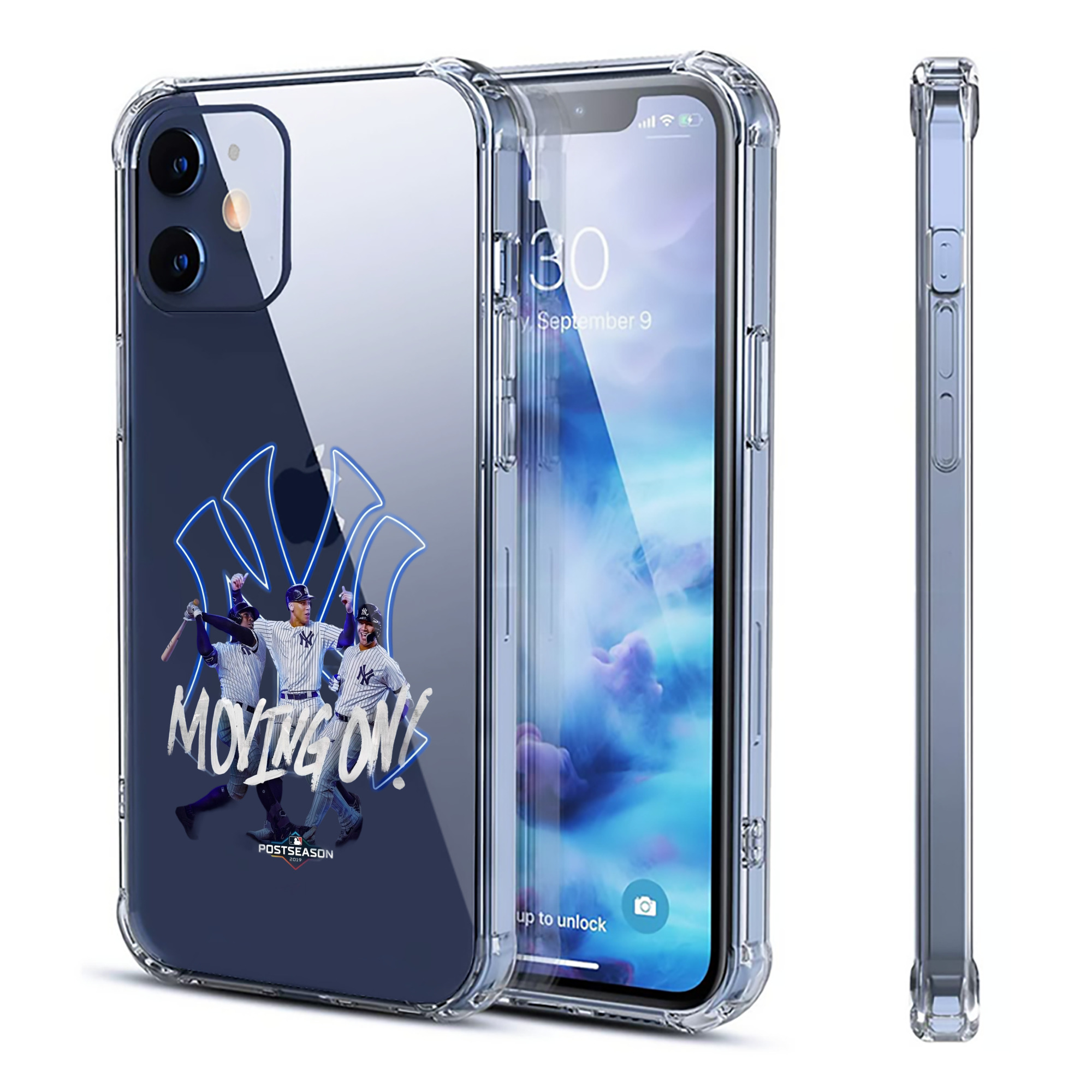 New York Yankees 280 Clear IPhone 12 Case – Soft TPU With UV Print – Enhanced Drop Protection, Precise Fit, Anti-Fingerprint, Customizable Design, Scratch-Resistant, Yellow-Resistant